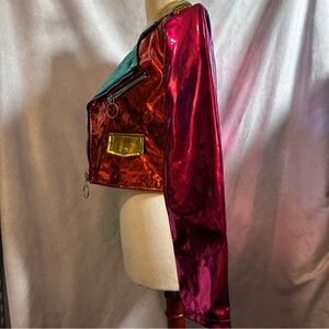 Dolls Kill Jackets & Coats Club Exx Dolls Kill Rainbow Runner